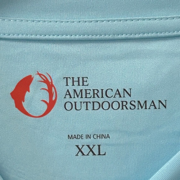 The American Outdoorsman UPF 50 Men's Fish US Flag Graphic Shirt. Men’s XXL - Picture 4 of 13